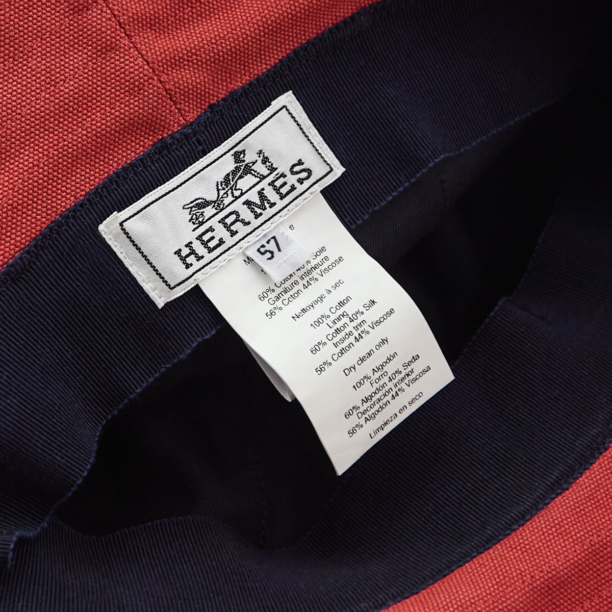 Hermes Red Cotton Canvas Bucket Hat - Love that Bag etc - Preowned Authentic Designer Handbags Preloved Fashions