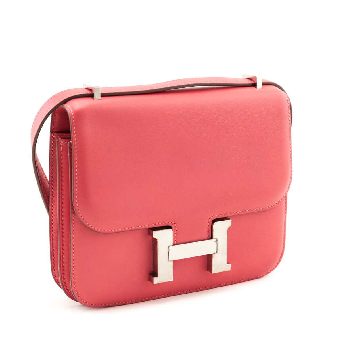 Hermes Rose Azalee Swift Constance 18 - Love that Bag etc - Preowned Authentic Designer Handbags Preloved Fashions