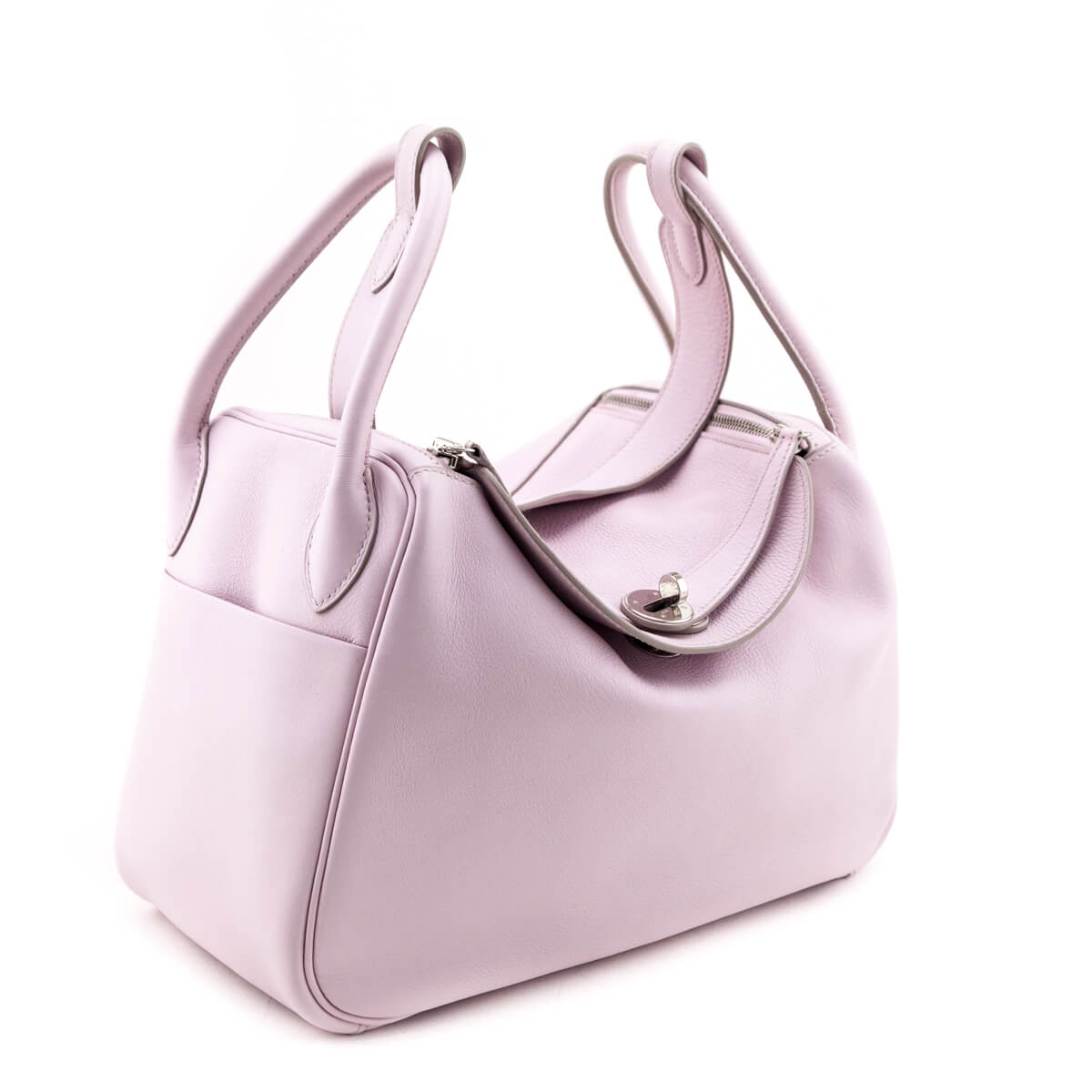 Hermes Rose Dragee Swift Lindy 30 - Love that Bag etc - Preowned Authentic Designer Handbags Preloved Fashions