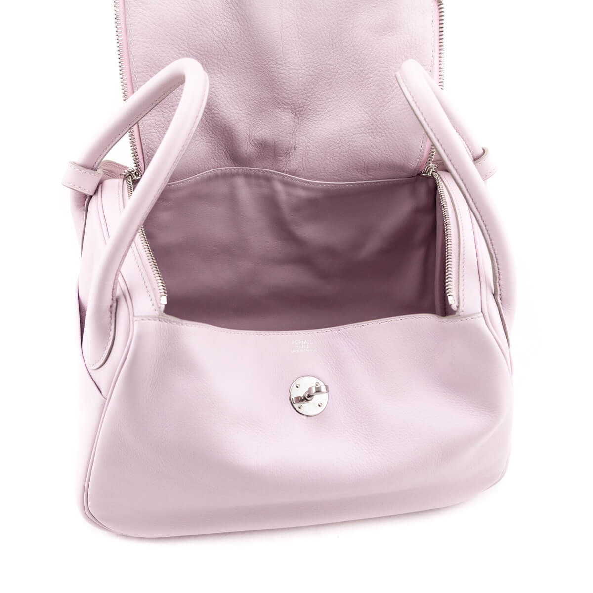 Hermes Rose Dragee Swift Lindy 30 - Love that Bag etc - Preowned Authentic Designer Handbags Preloved Fashions