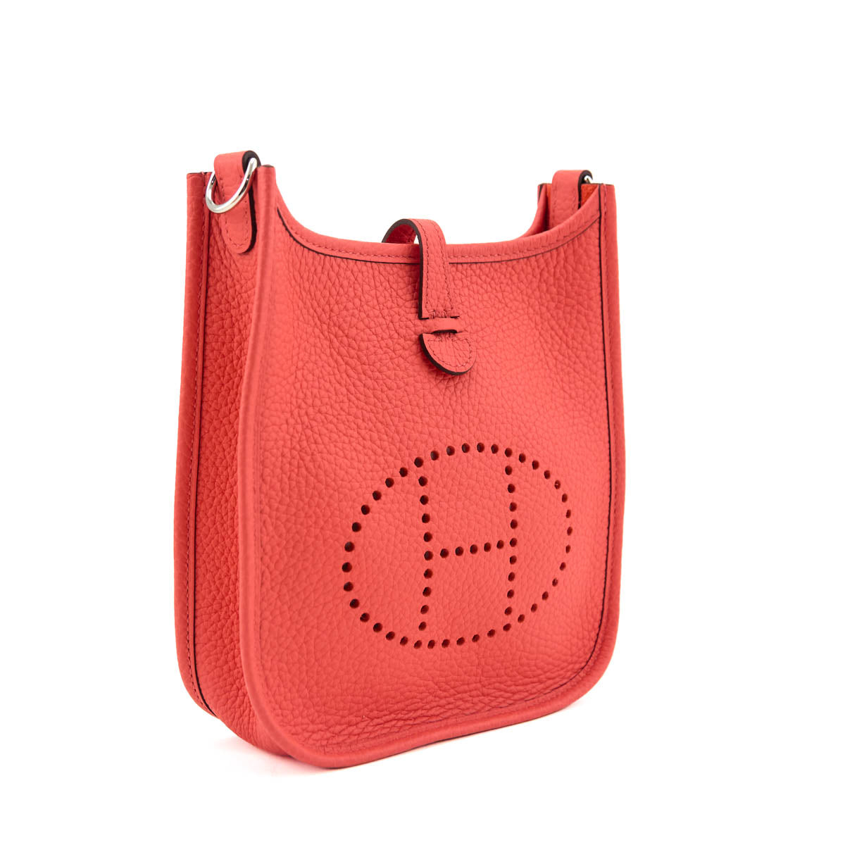 Hermes Rose Texas Clemence Amazone Evelyne TPM - Love that Bag etc - Preowned Authentic Designer Handbags Preloved Fashions