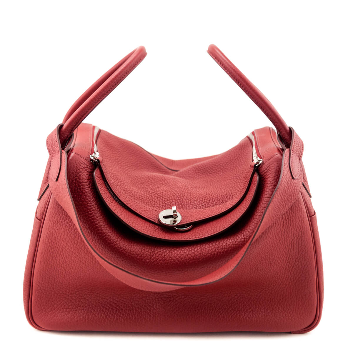 Hermes Rouge Garance Clemence Lindy 34 - Love that Bag etc - Preowned Authentic Designer Handbags Preloved Fashions