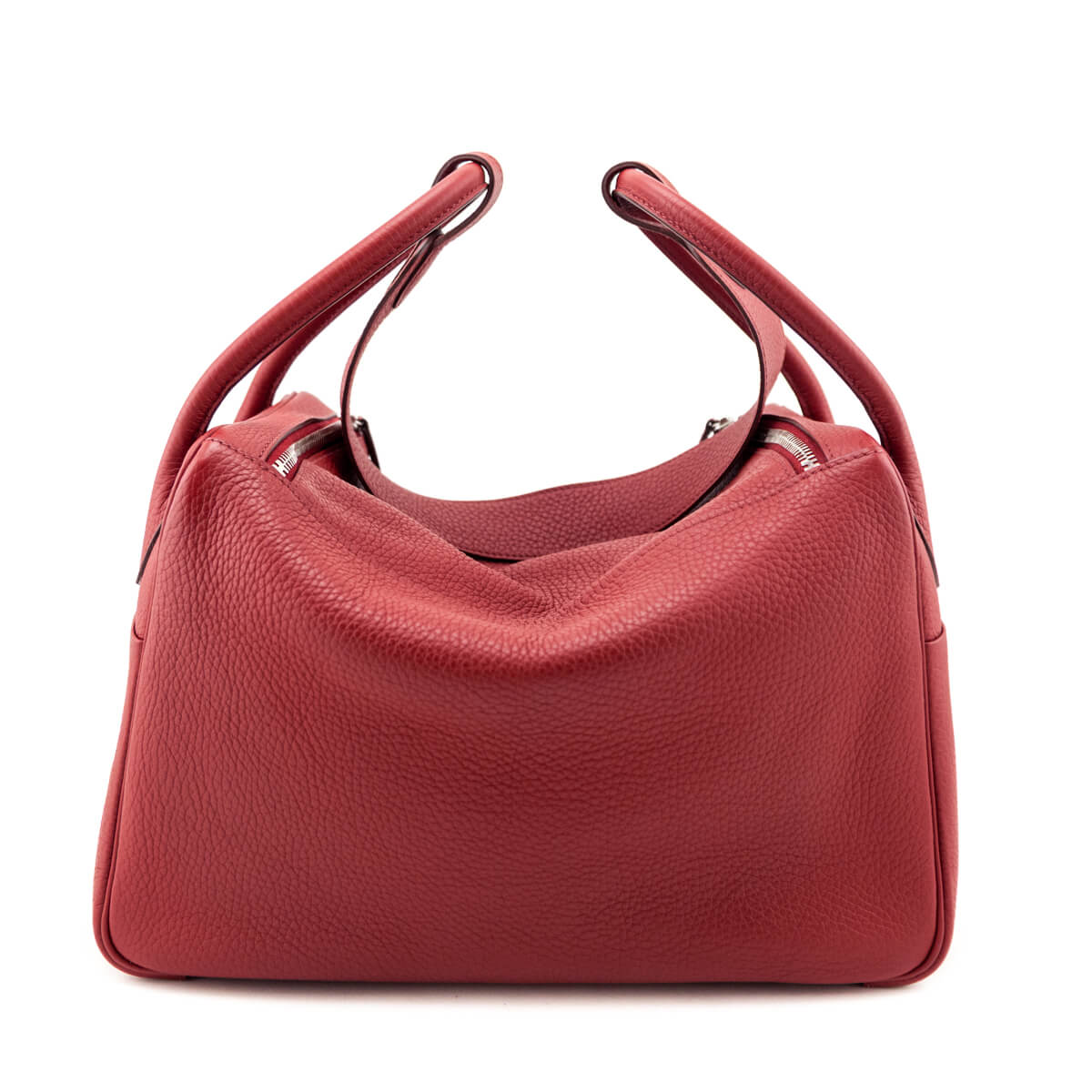 Hermes Rouge Garance Clemence Lindy 34 - Love that Bag etc - Preowned Authentic Designer Handbags Preloved Fashions