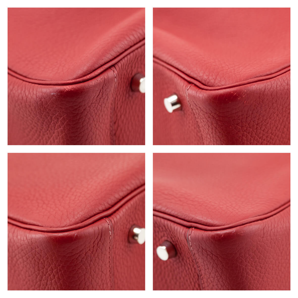 Hermes Rouge Garance Clemence Lindy 34 - Love that Bag etc - Preowned Authentic Designer Handbags Preloved Fashions
