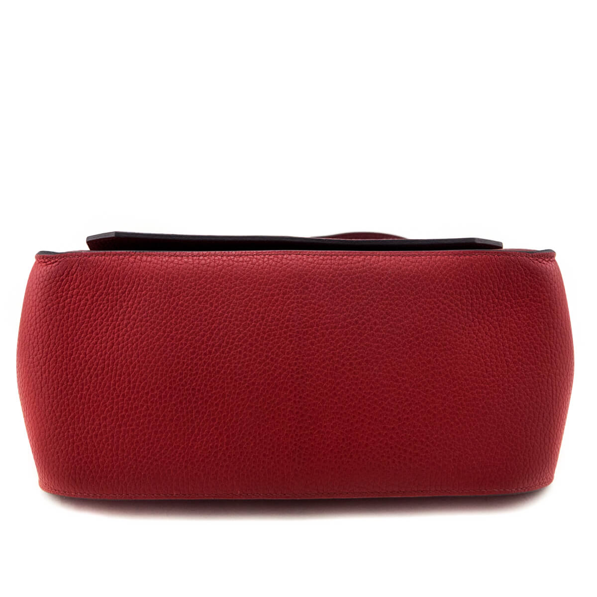Hermes Rouge H Rouge Casaque Taurillon Clemence Bi-Color Jypsiere 28 - Love that Bag etc - Preowned Authentic Designer Handbags Preloved Fashions