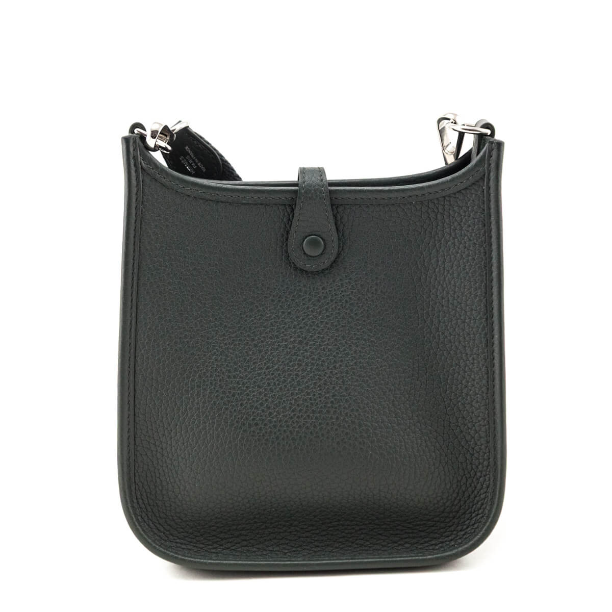 Hermes Vert Mangrove Taurillon Clemence Evelyne TPM - Love that Bag etc - Preowned Authentic Designer Handbags Preloved Fashions