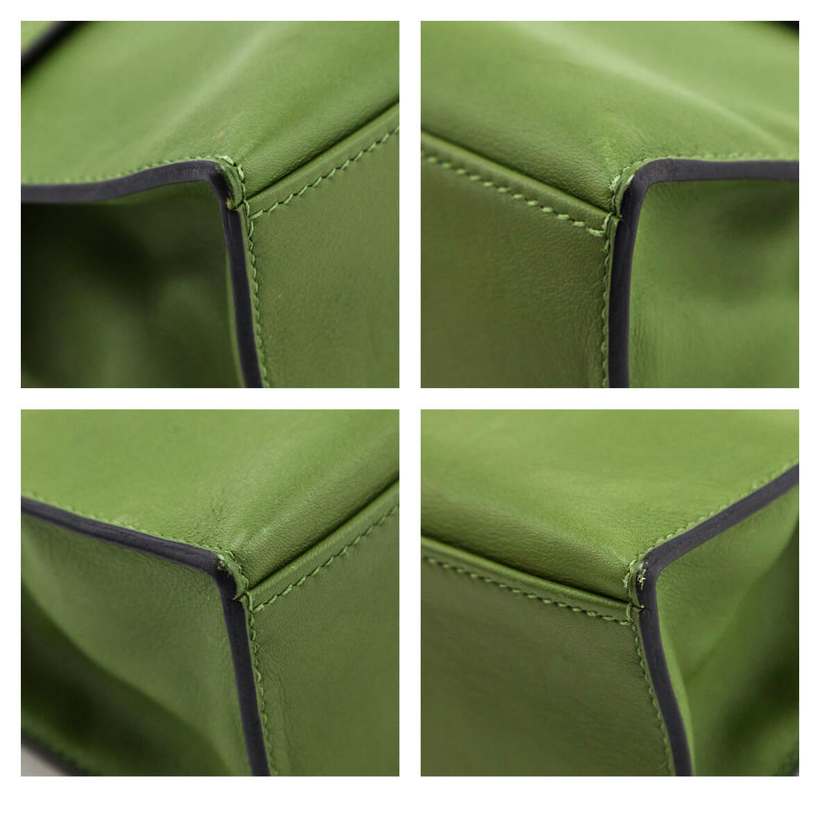 Hermes Vert Pelouse Swift Kelly Pochette - Love that Bag etc - Preowned Authentic Designer Handbags Preloved Fashions