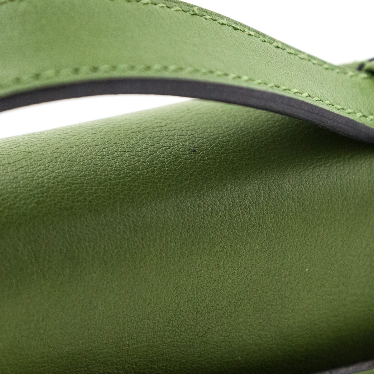 Hermes Vert Pelouse Swift Kelly Pochette - Love that Bag etc - Preowned Authentic Designer Handbags Preloved Fashions