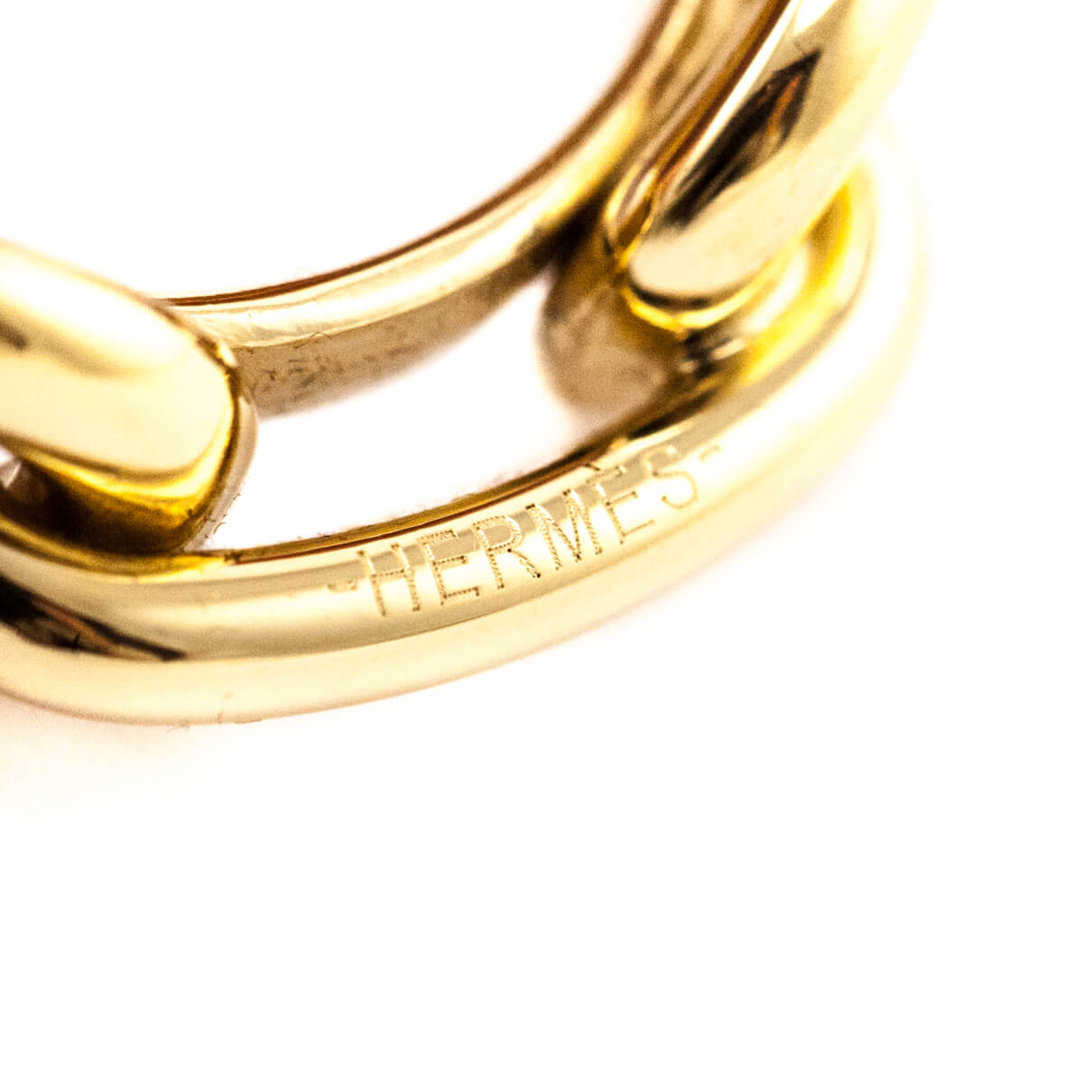 Hermes Gold Plated Brass Regate Scarf Ring - Love that Bag etc - Preowned Authentic Designer Handbags Preloved Fashions
