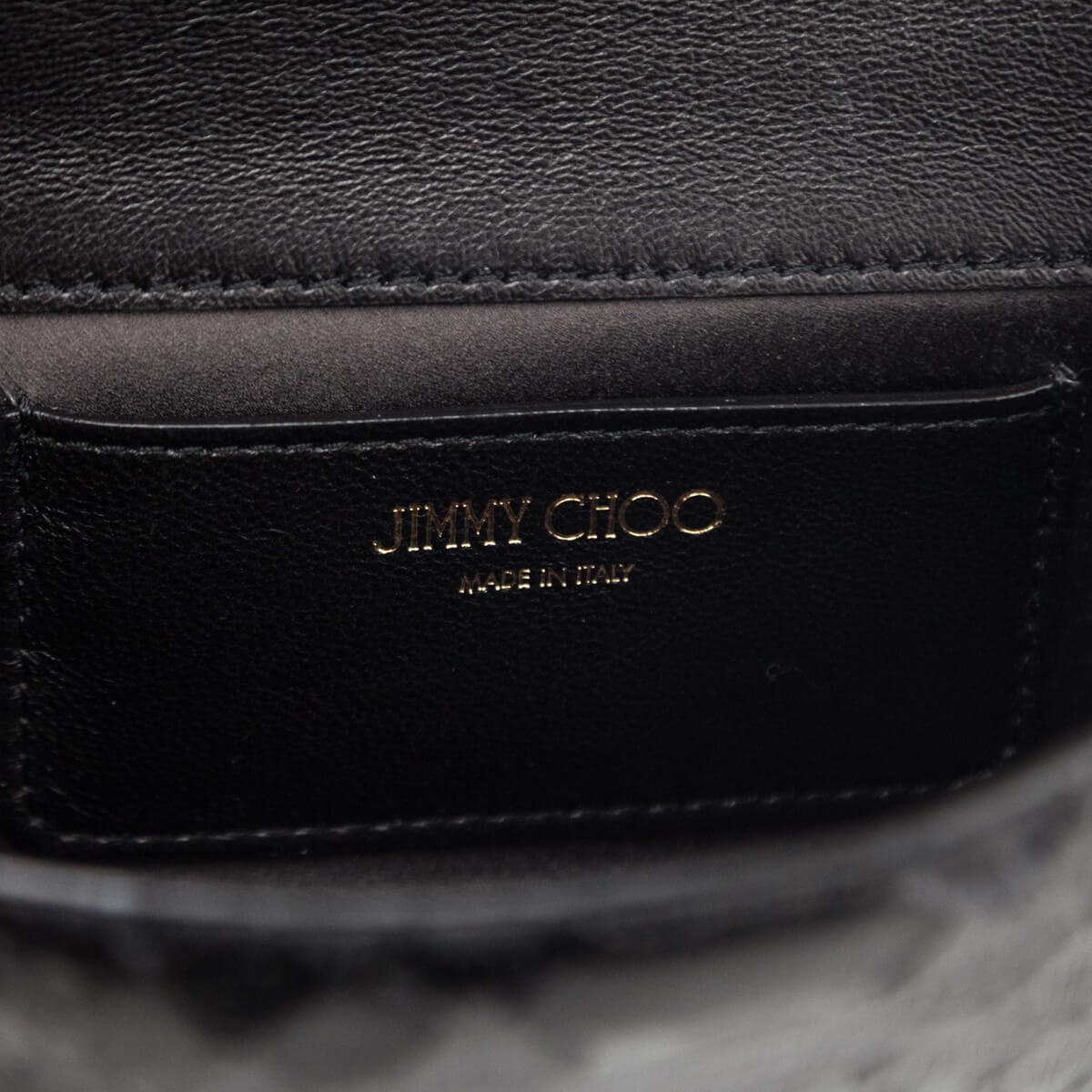 Jimmy Choo Black Python Varenne Chain Clutch - Love that Bag etc - Preowned Authentic Designer Handbags Preloved Fashions
