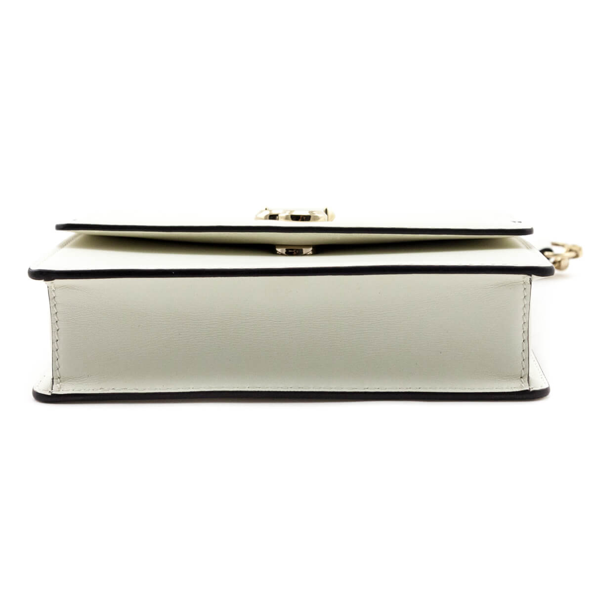 Jimmy Choo Latte White Calfskin Avenue Quad Shoulder Bag - Love that Bag etc - Preowned Authentic Designer Handbags Preloved Fashions