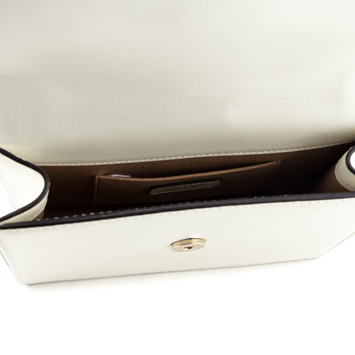 Jimmy Choo Latte White Calfskin Avenue Quad Shoulder Bag - Love that Bag etc - Preowned Authentic Designer Handbags Preloved Fashions
