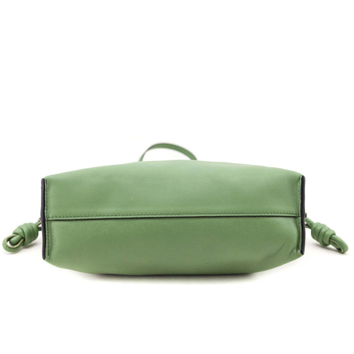 Loewe Green Calfskin Mini Flamenco Knot Clutch - Love that Bag etc - Preowned Authentic Designer Handbags Preloved Fashions