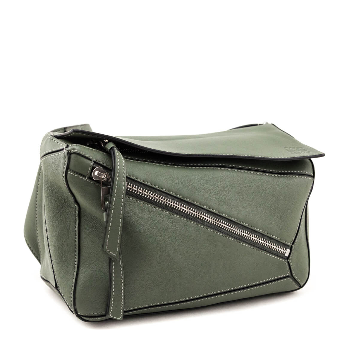 Loewe Green Small Puzzle Belt Bag - Love that Bag etc - Preowned Authentic Designer Handbags Preloved Fashions