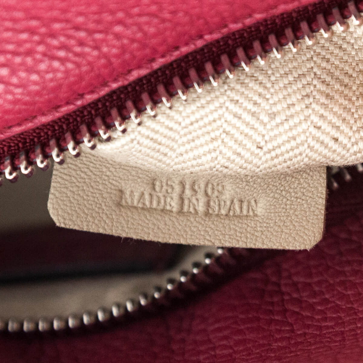 Loewe Raspberry Grained Calfskin Small Puzzle Bag - Love that Bag etc - Preowned Authentic Designer Handbags Preloved Fashions