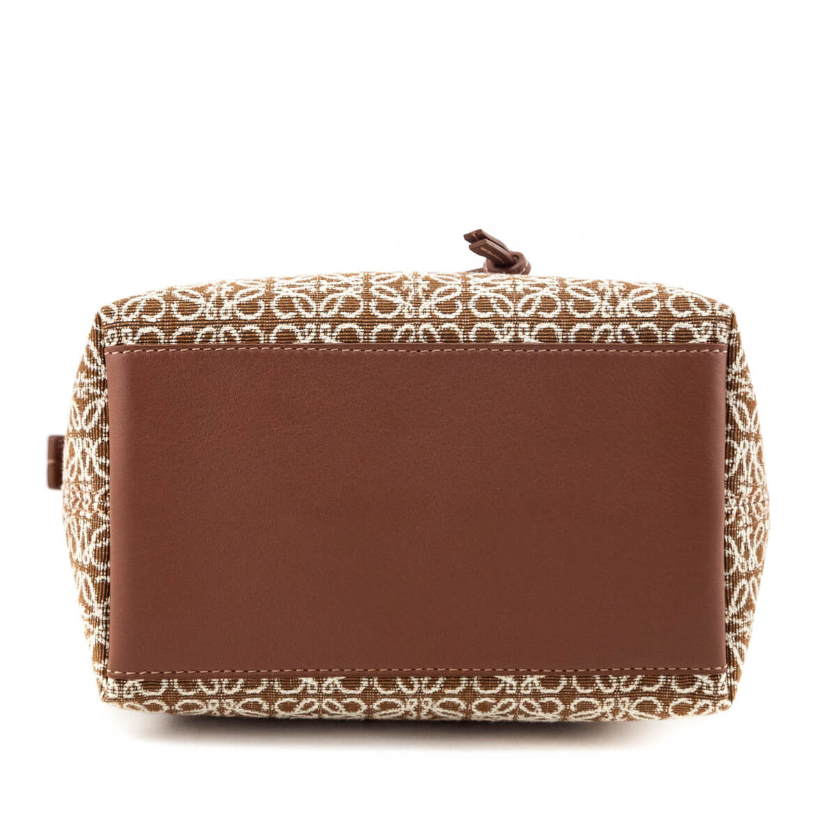 Loewe Tan Jacquard Anagram Calfskin Small Cubi Bag - Love that Bag etc - Preowned Authentic Designer Handbags Preloved Fashions
