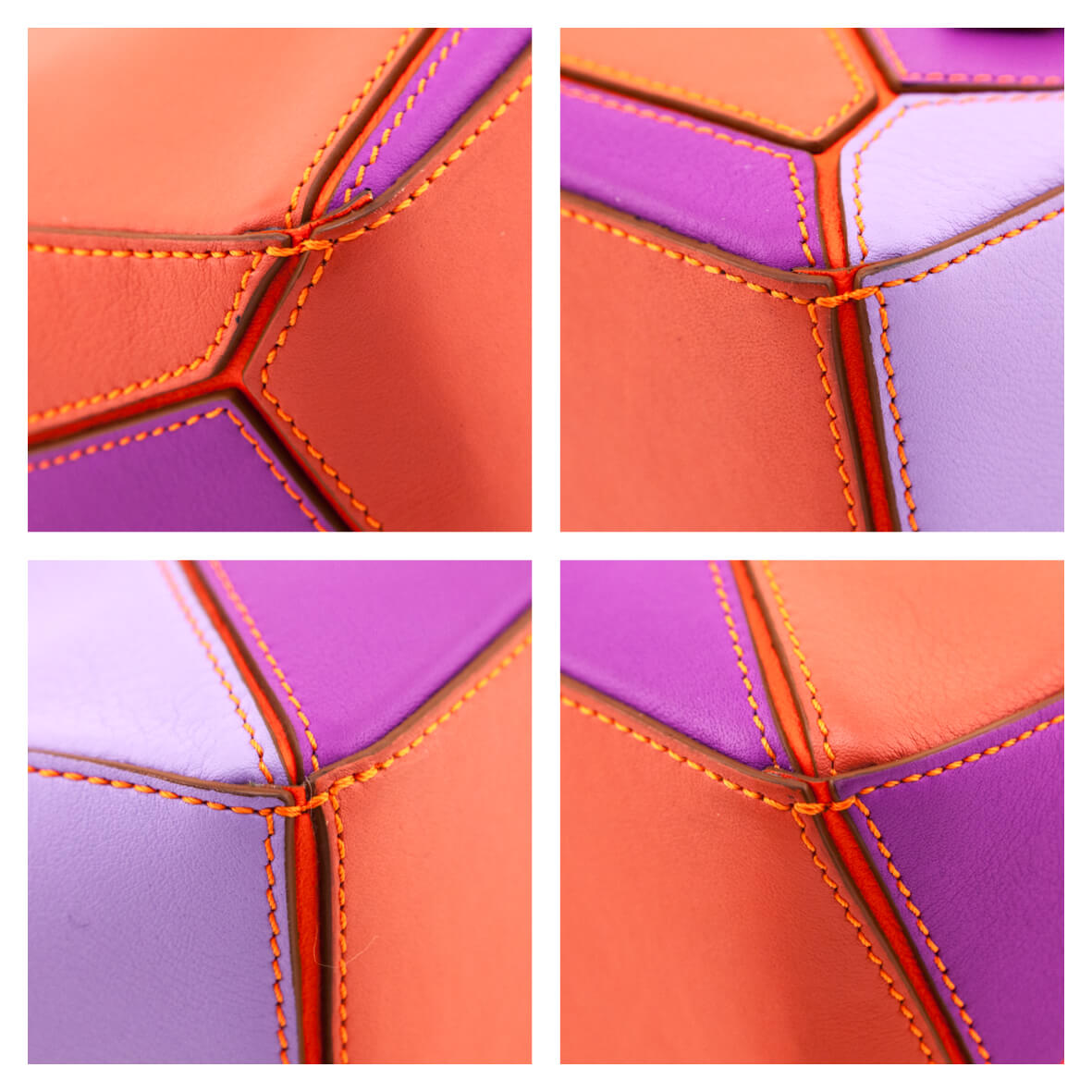 Loewe x Paula's Ibiza Orange Multicolor Mini Puzzle Edge Bag - Love that Bag etc - Preowned Authentic Designer Handbags Preloved Fashions