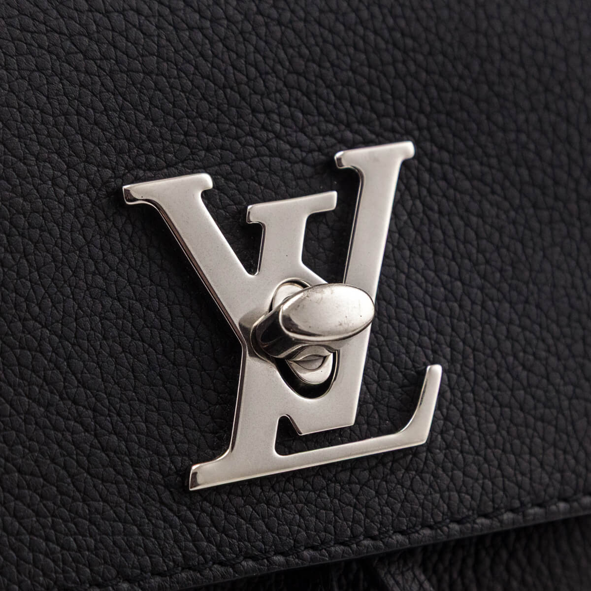 Louis Vuitton Black Calfskin Lockme Mini Backpack - Love that Bag etc - Preowned Authentic Designer Handbags Preloved Fashions