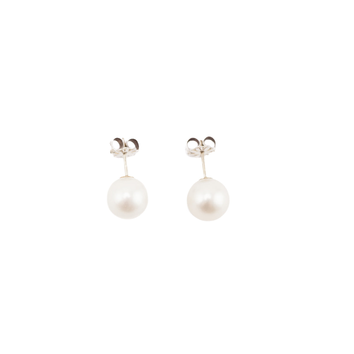 Tiffany Co. Signature Pearl Silver Stud Earrings - Love that Bag etc - Preowned Authentic Designer Handbags Preloved Fashions