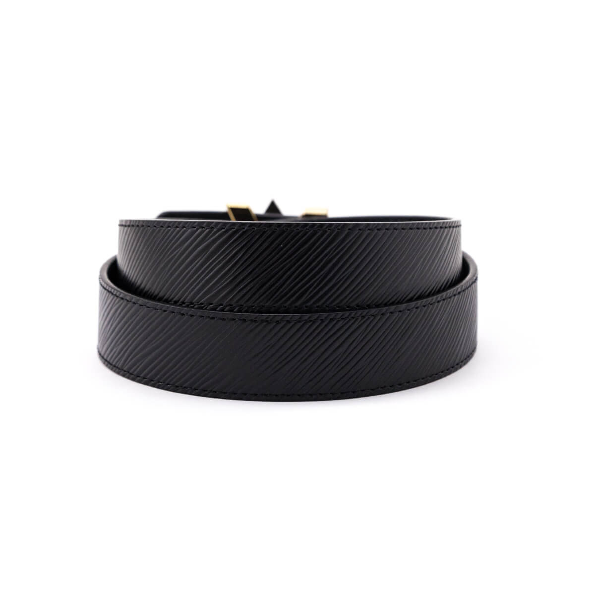 Louis Vuitton Black Epi Twist Belt Size S - Love that Bag etc - Preowned Authentic Designer Handbags Preloved Fashions