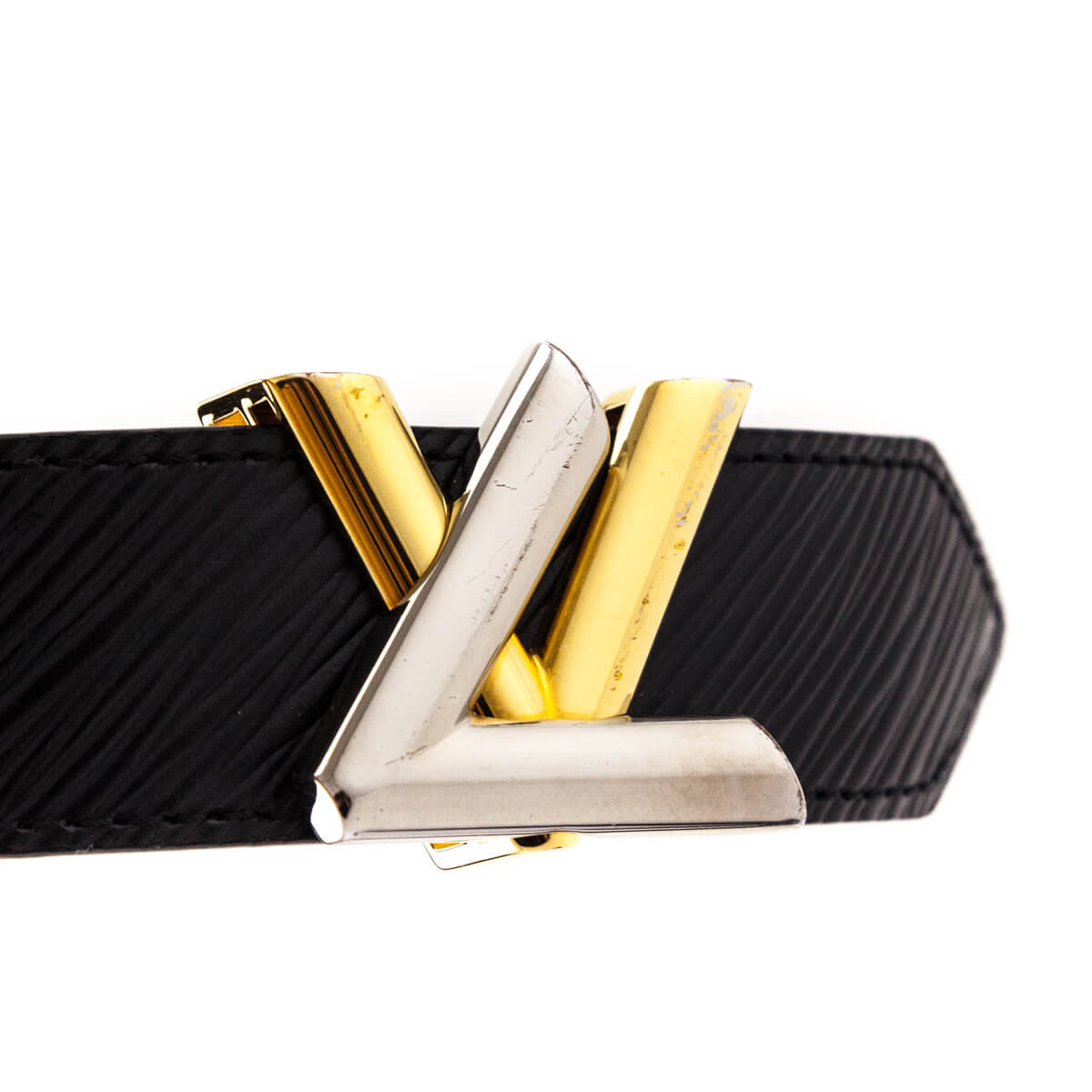 Louis Vuitton Black Epi Twist Belt Size S - Love that Bag etc - Preowned Authentic Designer Handbags Preloved Fashions