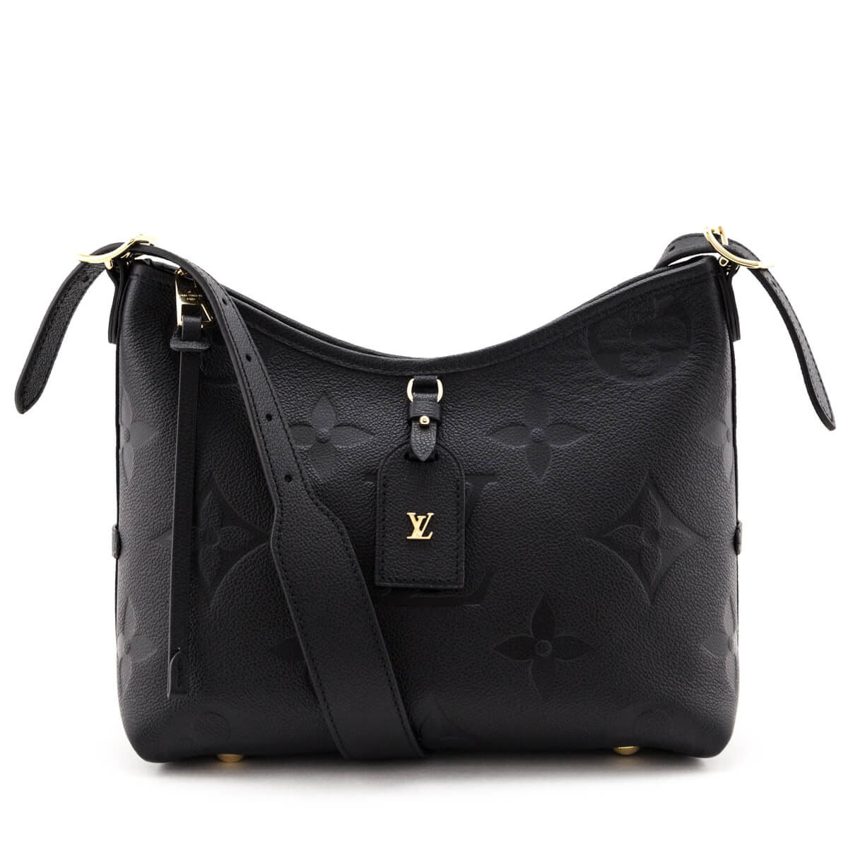 Louis Vuitton Black Monogram Empreinte CarryAll PM - Love that Bag etc - Preowned Authentic Designer Handbags Preloved Fashions