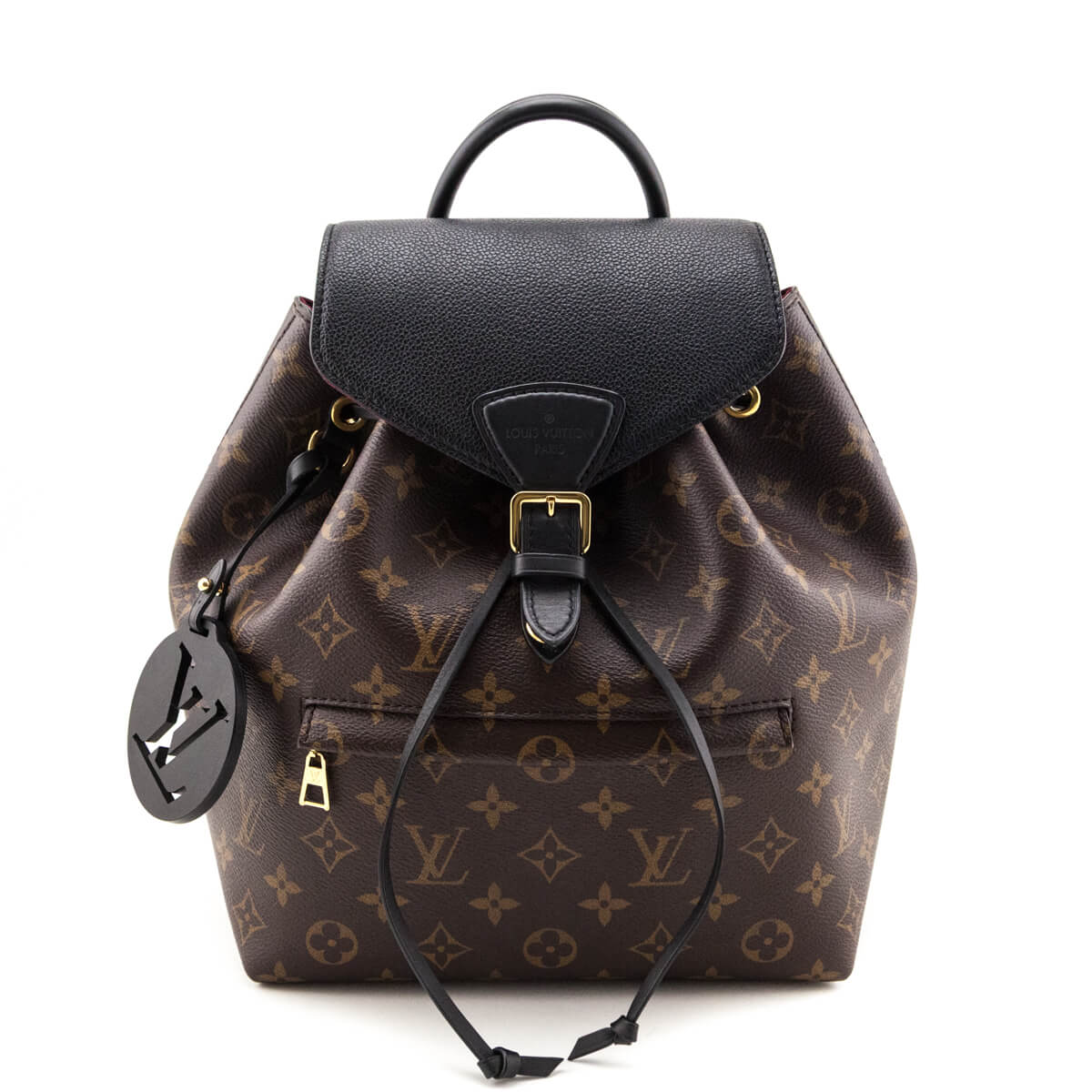 Louis Vuitton Black Monogram Montsouris PM - Love that Bag etc - Preowned Authentic Designer Handbags Preloved Fashions
