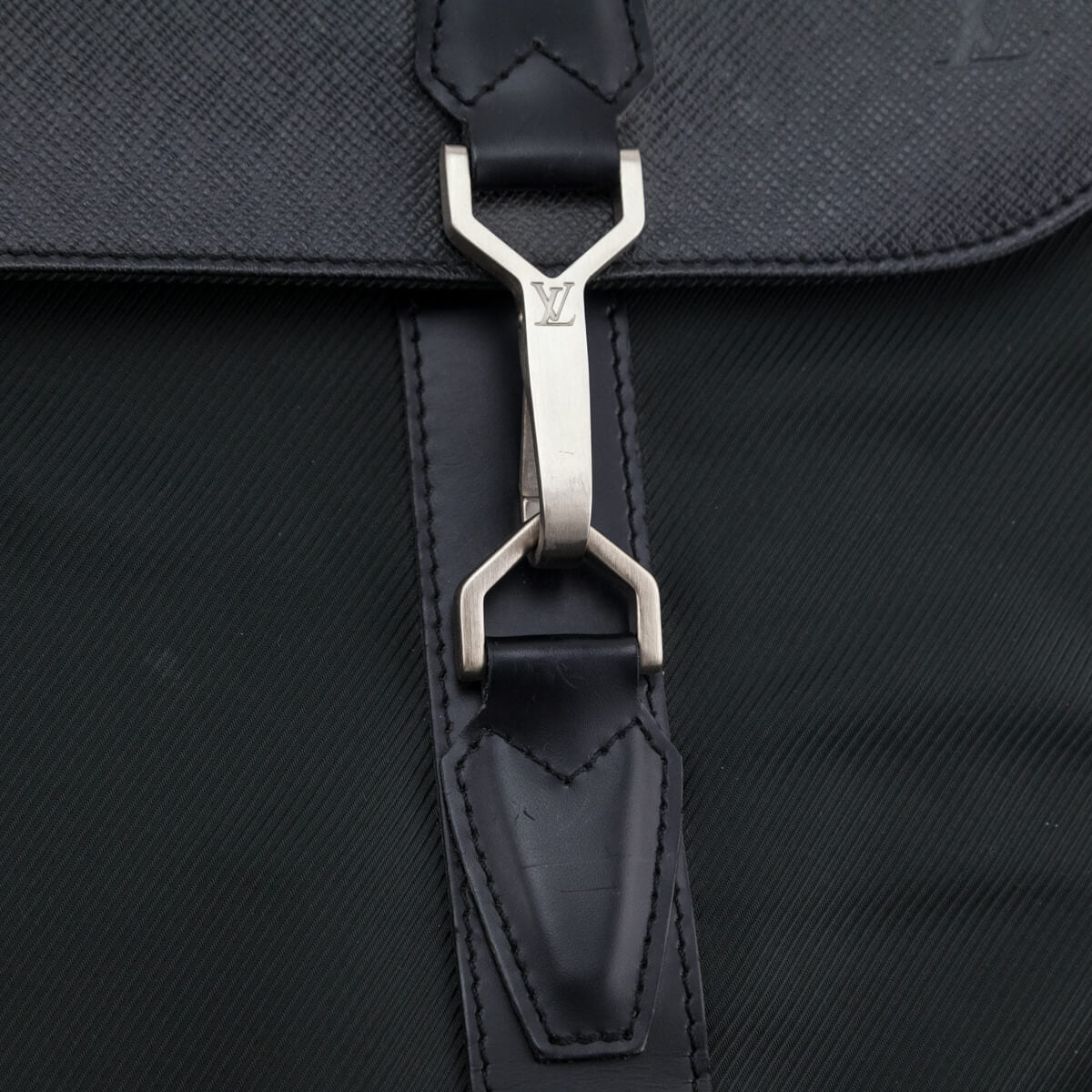 Louis Vuitton Black Taiga Gibeciere Garment Bag - Love that Bag etc - Preowned Authentic Designer Handbags Preloved Fashions