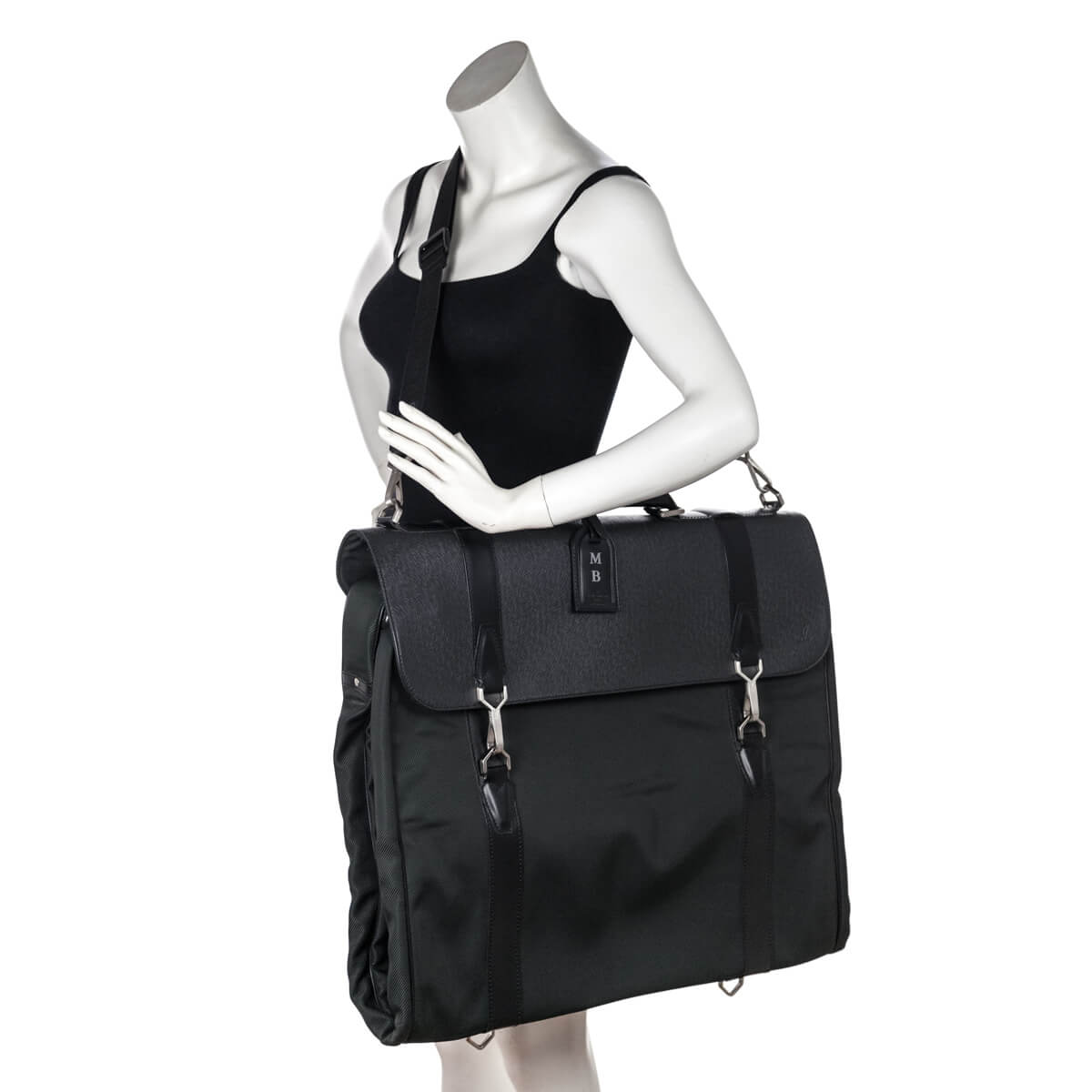 Louis Vuitton Black Taiga Gibeciere Garment Bag - Love that Bag etc - Preowned Authentic Designer Handbags Preloved Fashions