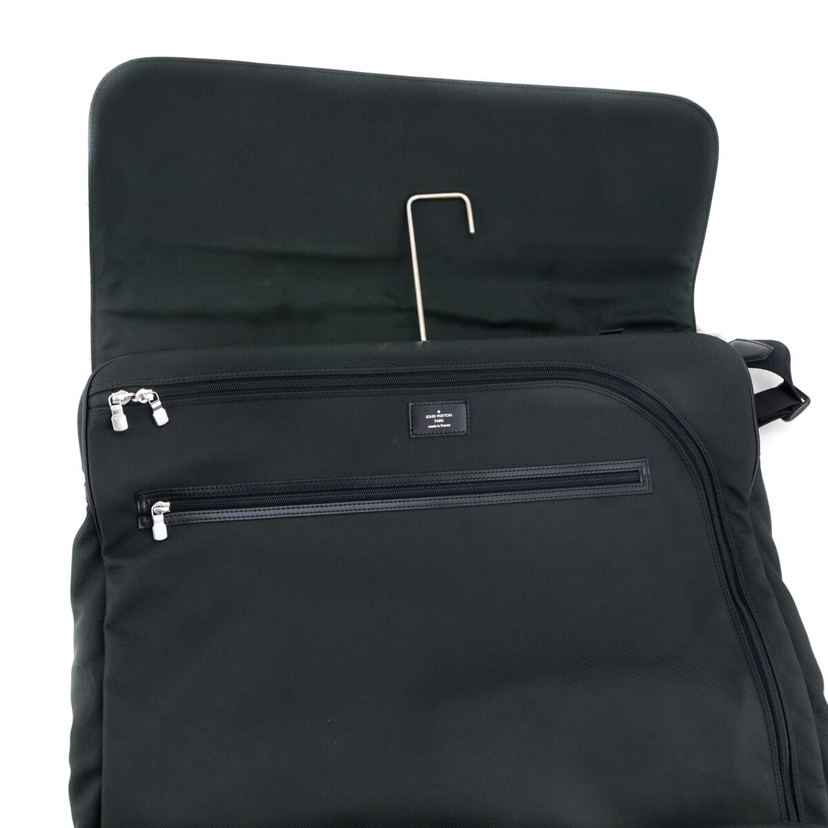 Louis Vuitton Black Taiga Gibeciere Garment Bag - Love that Bag etc - Preowned Authentic Designer Handbags Preloved Fashions