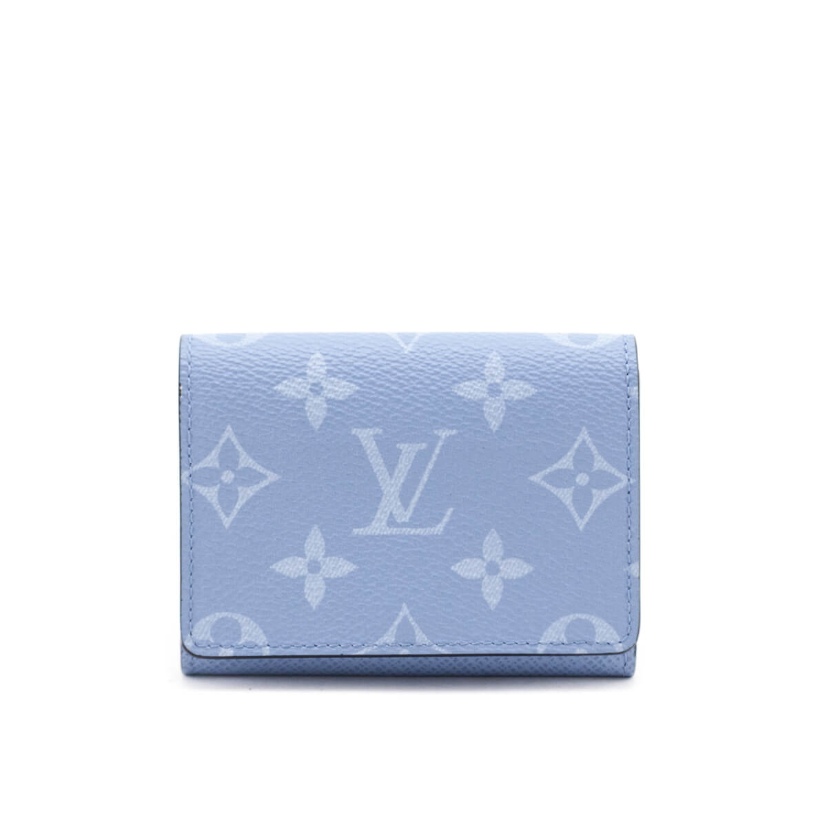 Louis Vuitton Blue Taigarama Envelope Business Card Holder - Love that Bag etc - Preowned Authentic Designer Handbags Preloved Fashions