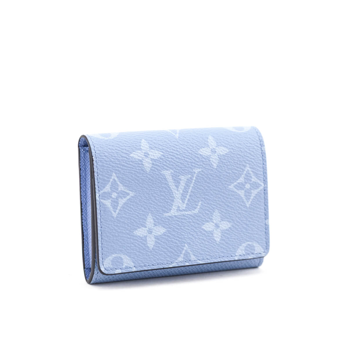 Louis Vuitton Blue Taigarama Envelope Business Card Holder - Love that Bag etc - Preowned Authentic Designer Handbags Preloved Fashions
