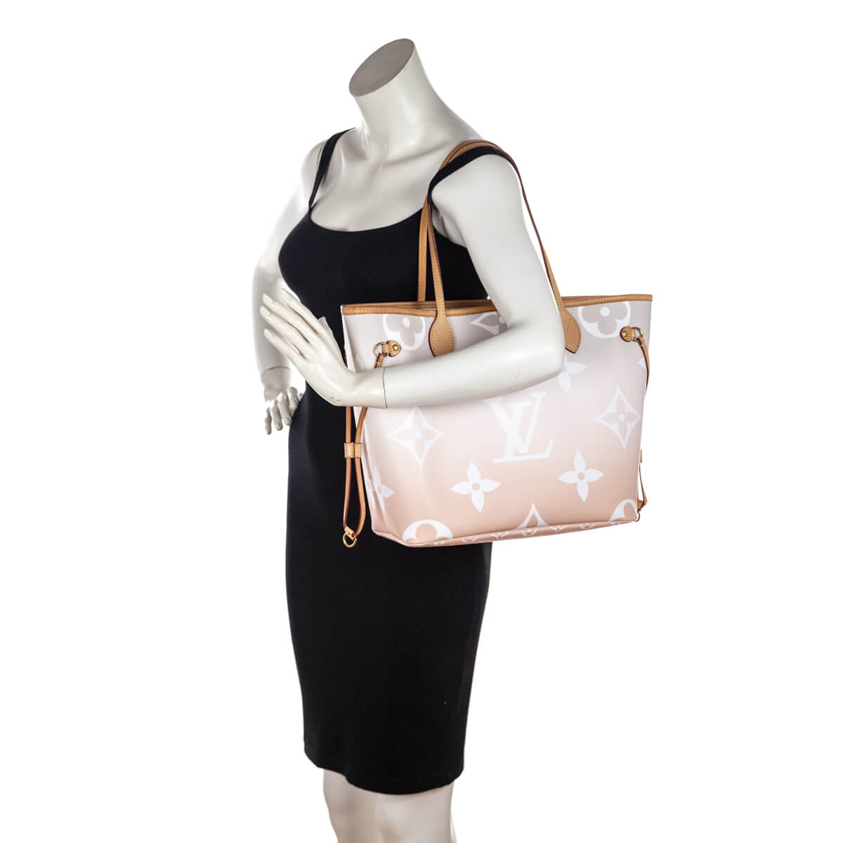 Louis Vuitton Brume Giant Monogram By The Pool Neverfull MM W/ Pouch - Love that Bag etc - Preowned Authentic Designer Handbags Preloved Fashions