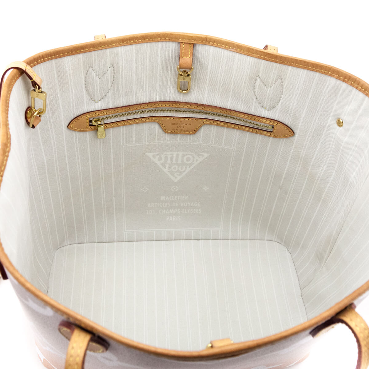 Louis Vuitton Brume Giant Monogram By The Pool Neverfull MM W/ Pouch - Love that Bag etc - Preowned Authentic Designer Handbags Preloved Fashions