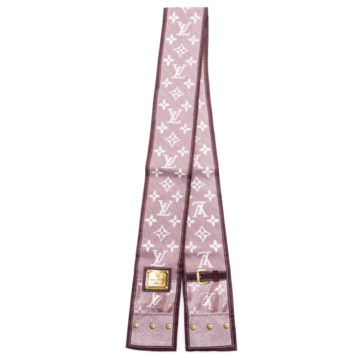 Louis Vuitton Burgundy New Denim LV Monogram Bandeau - Love that Bag etc - Preowned Authentic Designer Handbags Preloved Fashions