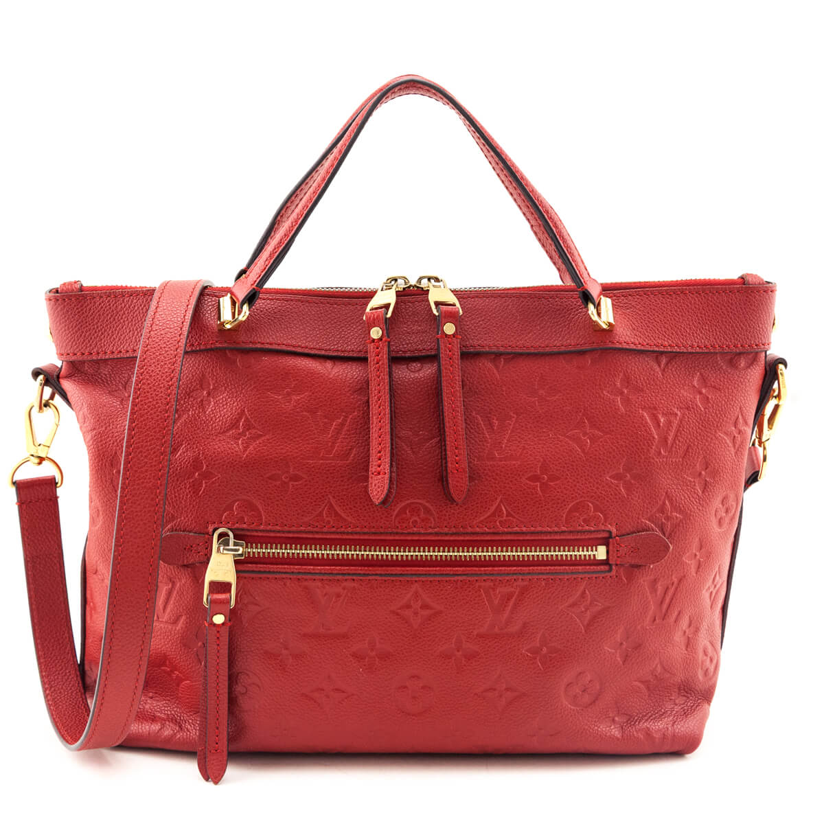 Louis Vuitton Cerise Empreinte Bastille PM - Love that Bag etc - Preowned Authentic Designer Handbags Preloved Fashions