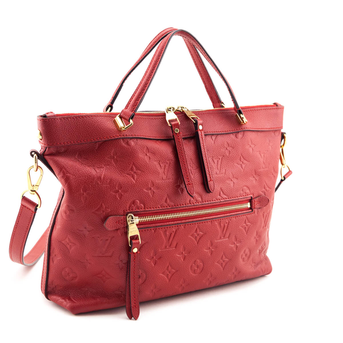 Louis Vuitton Cerise Empreinte Bastille PM - Love that Bag etc - Preowned Authentic Designer Handbags Preloved Fashions