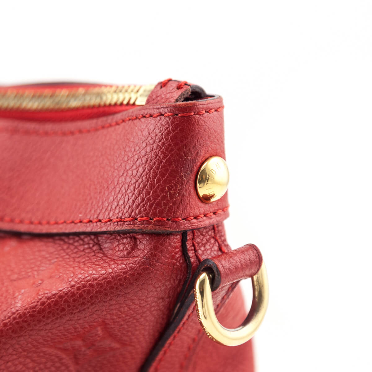 Louis Vuitton Cerise Empreinte Bastille PM - Love that Bag etc - Preowned Authentic Designer Handbags Preloved Fashions
