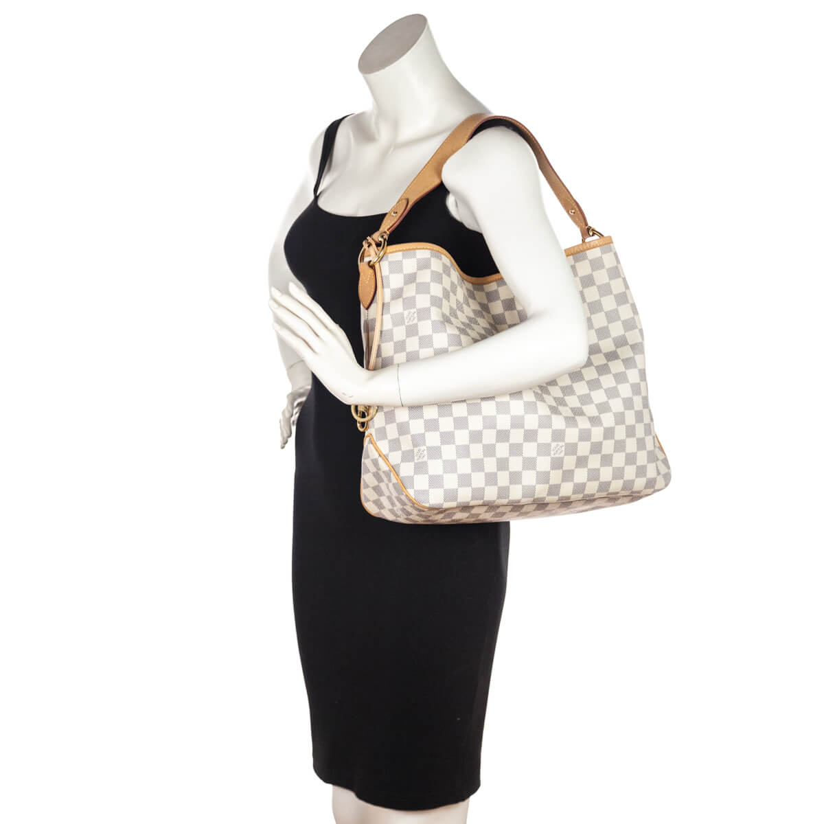Louis Vuitton Damier Azur Delightful MM - Love that Bag etc - Preowned Authentic Designer Handbags Preloved Fashions