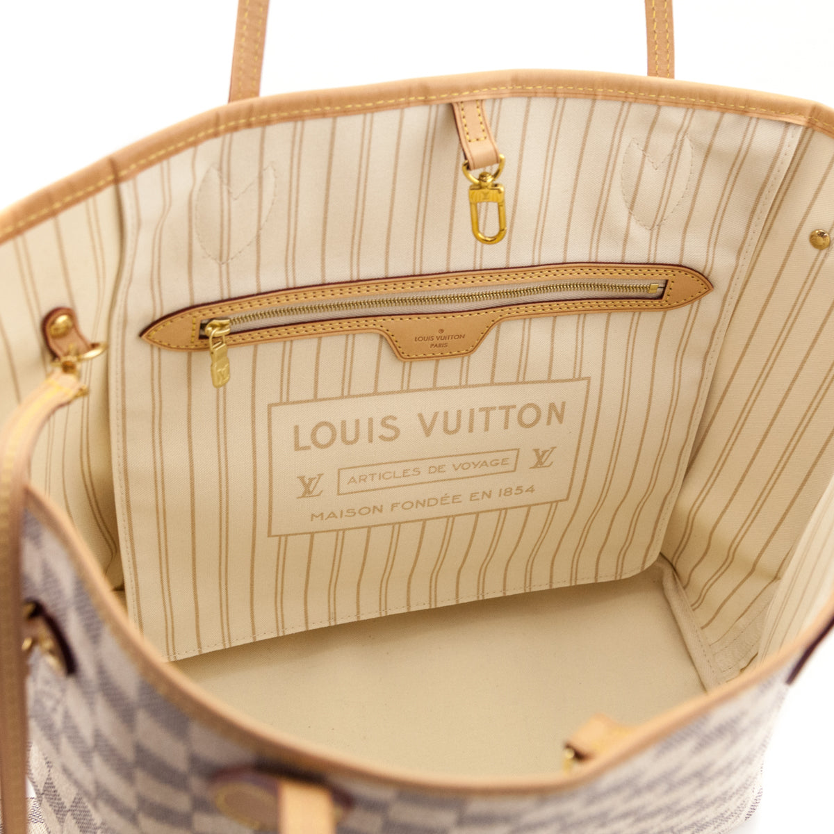 Louis Vuitton Damier Azur Neverfull MM - Love that Bag etc - Preowned Authentic Designer Handbags Preloved Fashions
