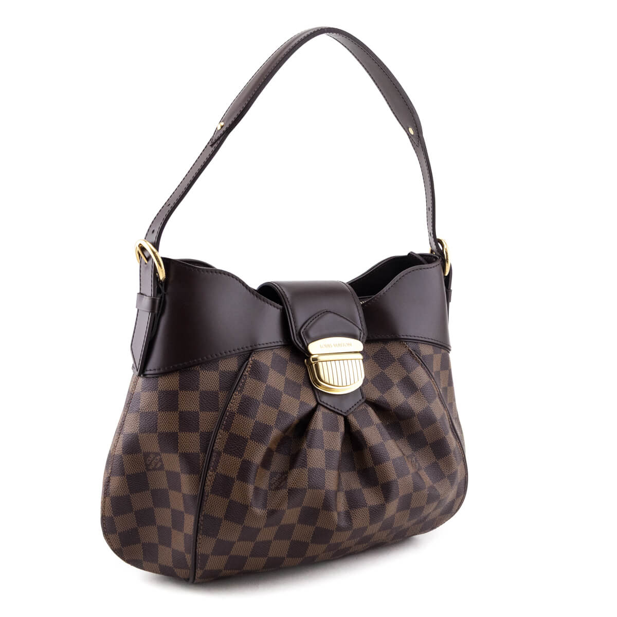 Louis Vuitton Damier Ebene Sistine GM Shoulder Bag - Love that Bag etc - Preowned Authentic Designer Handbags Preloved Fashions
