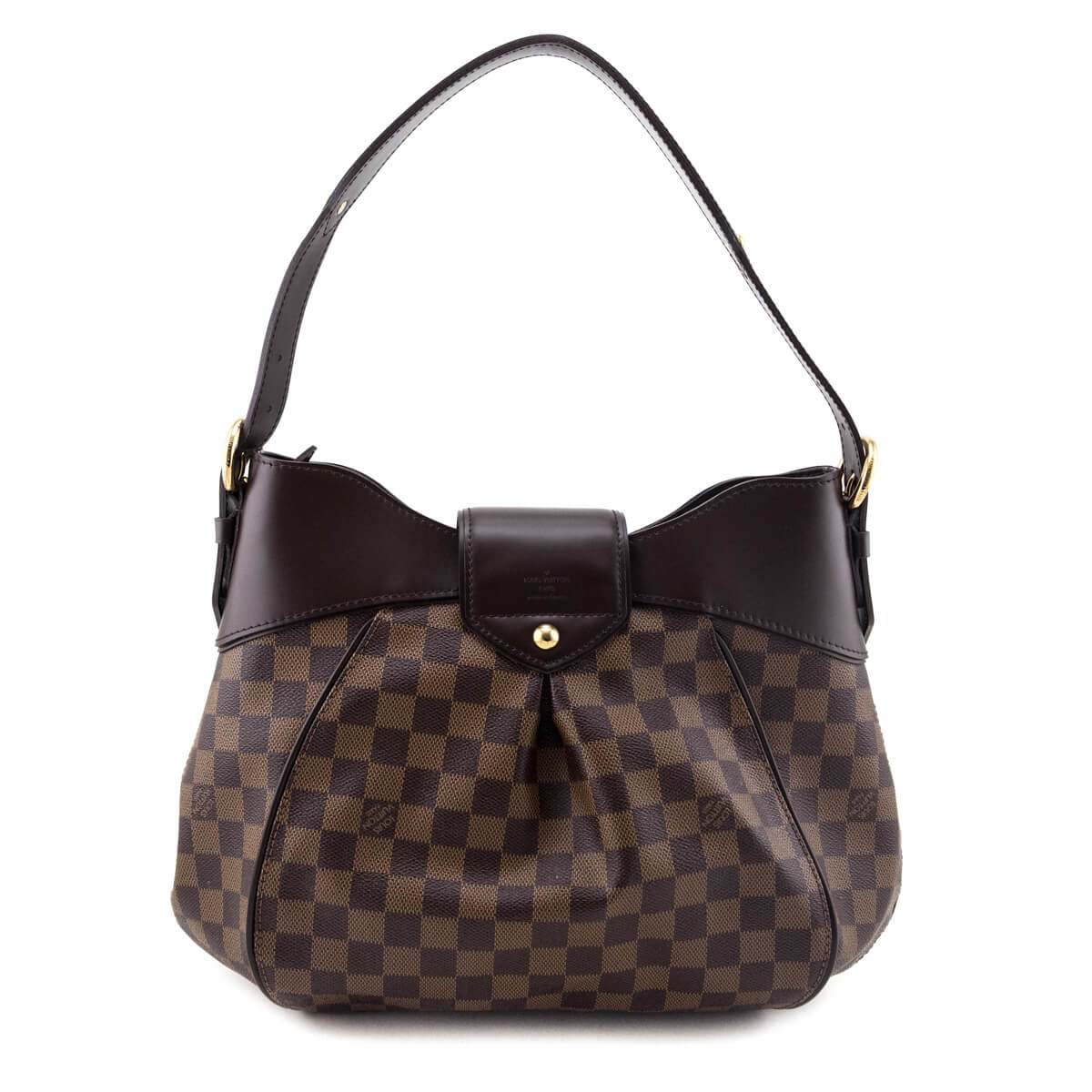 Louis Vuitton Damier Ebene Sistine GM Shoulder Bag - Love that Bag etc - Preowned Authentic Designer Handbags Preloved Fashions