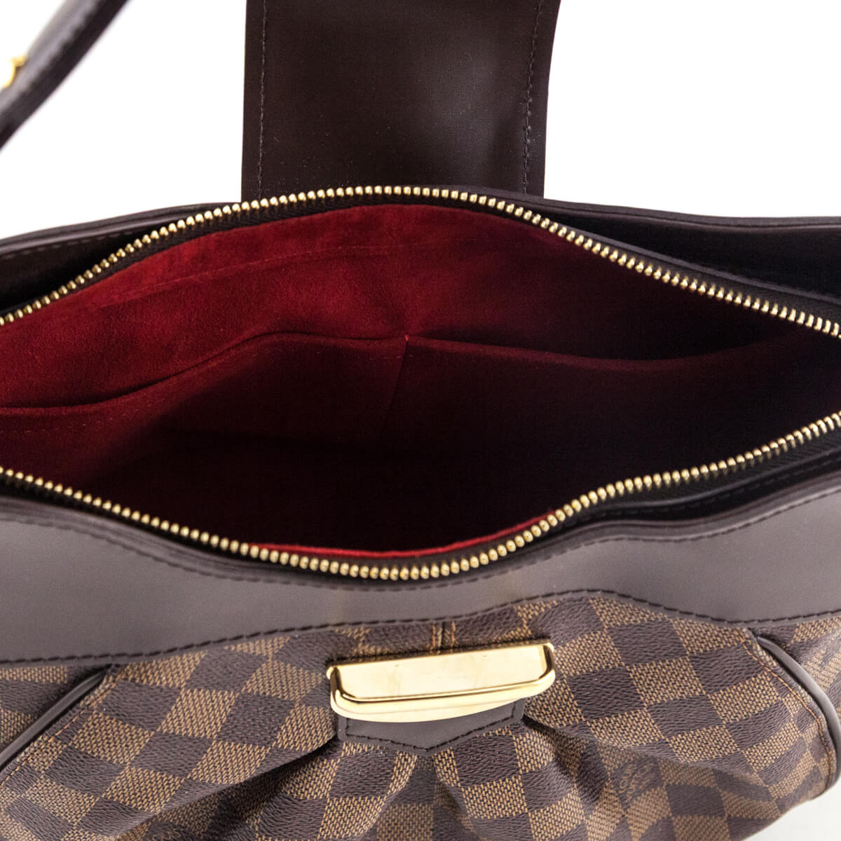 Louis Vuitton Damier Ebene Sistine GM Shoulder Bag - Love that Bag etc - Preowned Authentic Designer Handbags Preloved Fashions