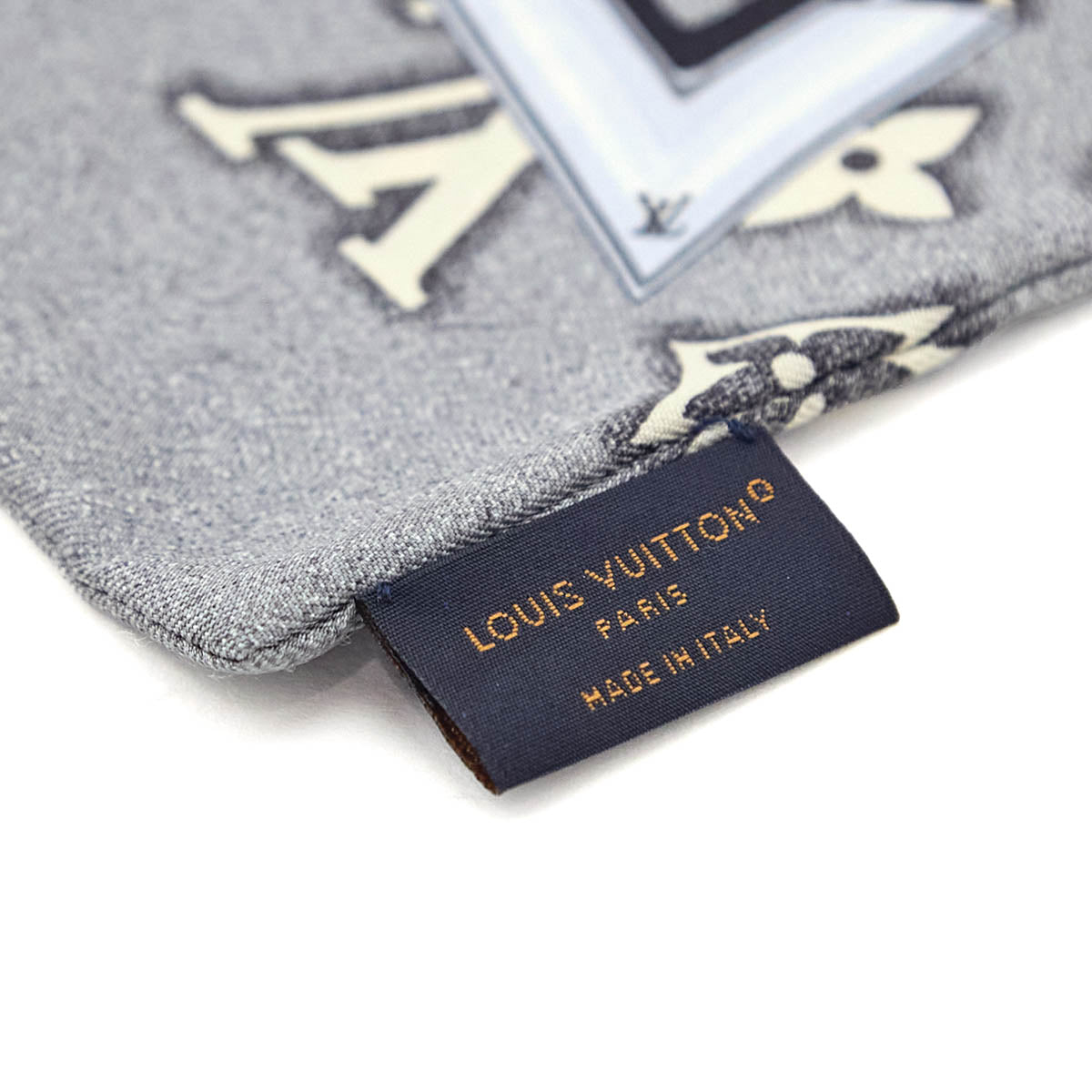 Louis Vuitton Gray Silk Confidentiel Bandeau - Love that Bag etc - Preowned Authentic Designer Handbags Preloved Fashions