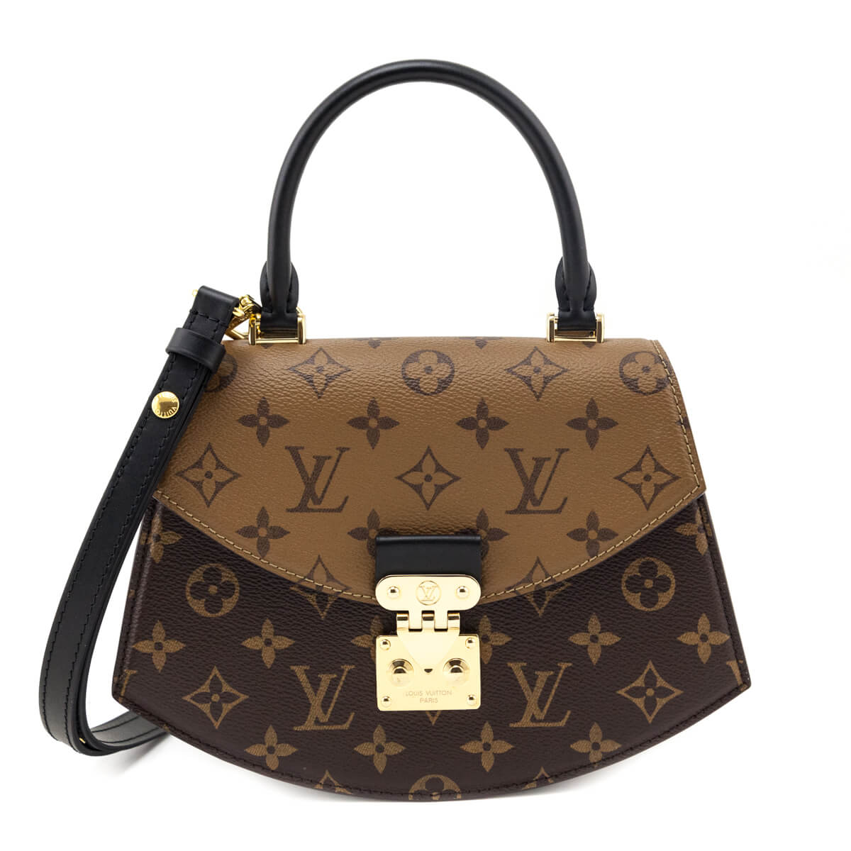 Louis Vuitton Monogram Reverse Monogram Tilsitt Shoulder Bag - Love that Bag etc - Preowned Authentic Designer Handbags Preloved Fashions
