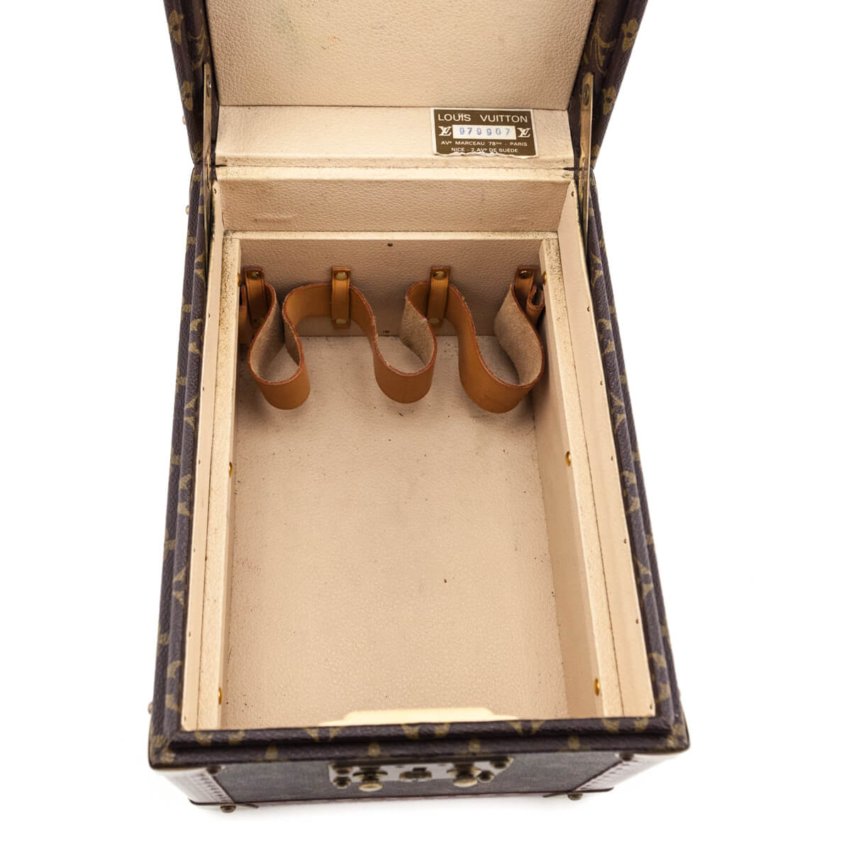 Louis Vuitton Monogram Vintage Boite Flacons Beauty Train Trunk Case - Love that Bag etc - Preowned Authentic Designer Handbags Preloved Fashions