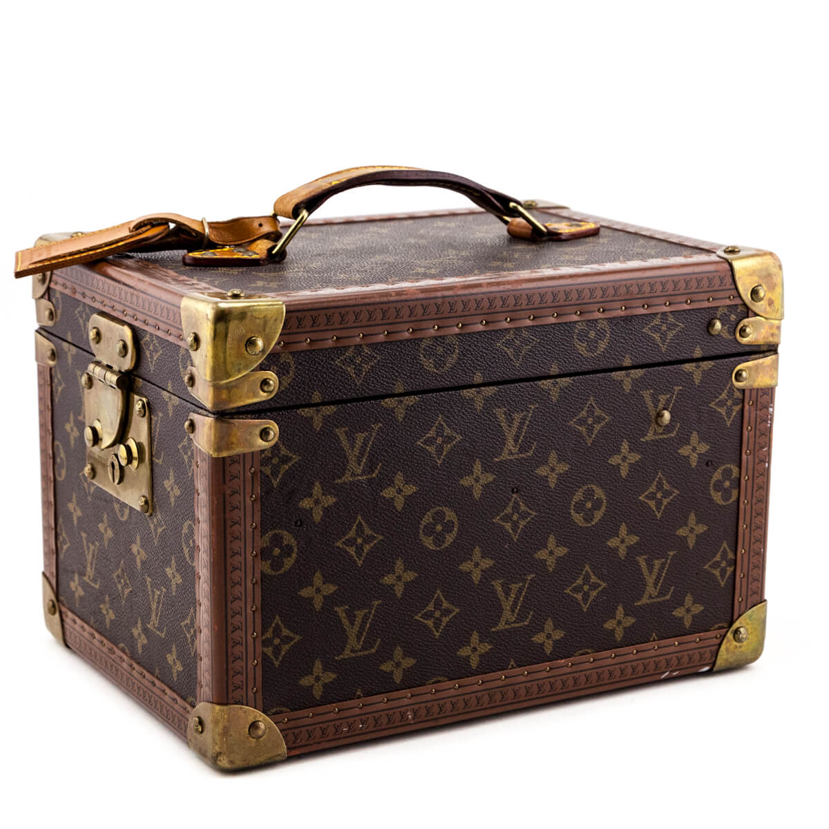 Louis Vuitton Monogram Vintage Boite Flacons Beauty Train Trunk Case - Love that Bag etc - Preowned Authentic Designer Handbags Preloved Fashions