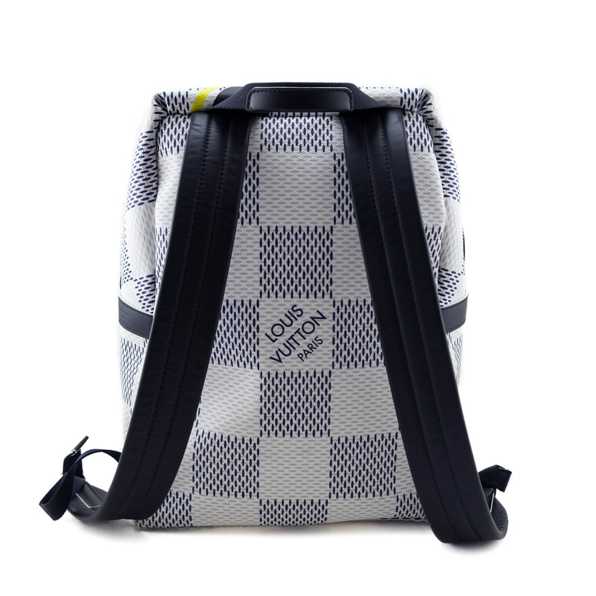 Louis Vuitton Navy Yellow Damier Azur Latitude America's Cup Apollo Backpack - Love that Bag etc - Preowned Authentic Designer Handbags Preloved Fashions