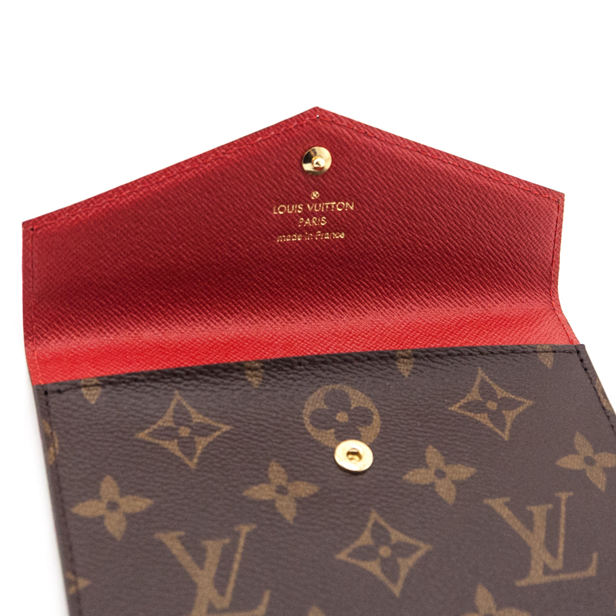 Louis Vuitton Red Monogram Daily Organizer Envelope Insert - Love that Bag etc - Preowned Authentic Designer Handbags Preloved Fashions