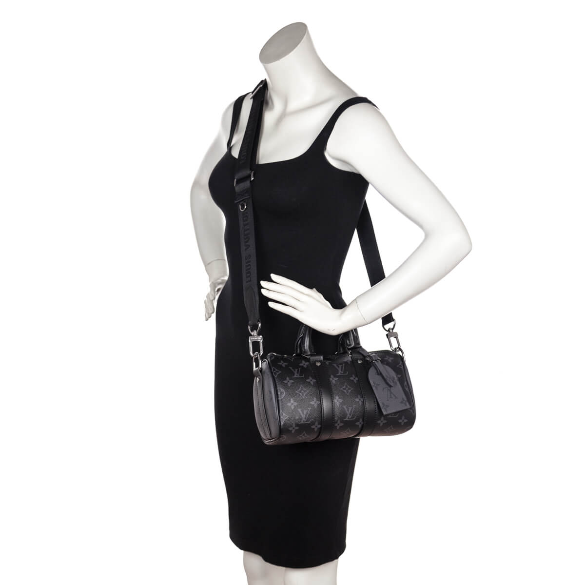 Louis Vuitton Reverse Monogram Eclipse Keepall Bandouliere 25 - Love that Bag etc - Preowned Authentic Designer Handbags Preloved Fashions